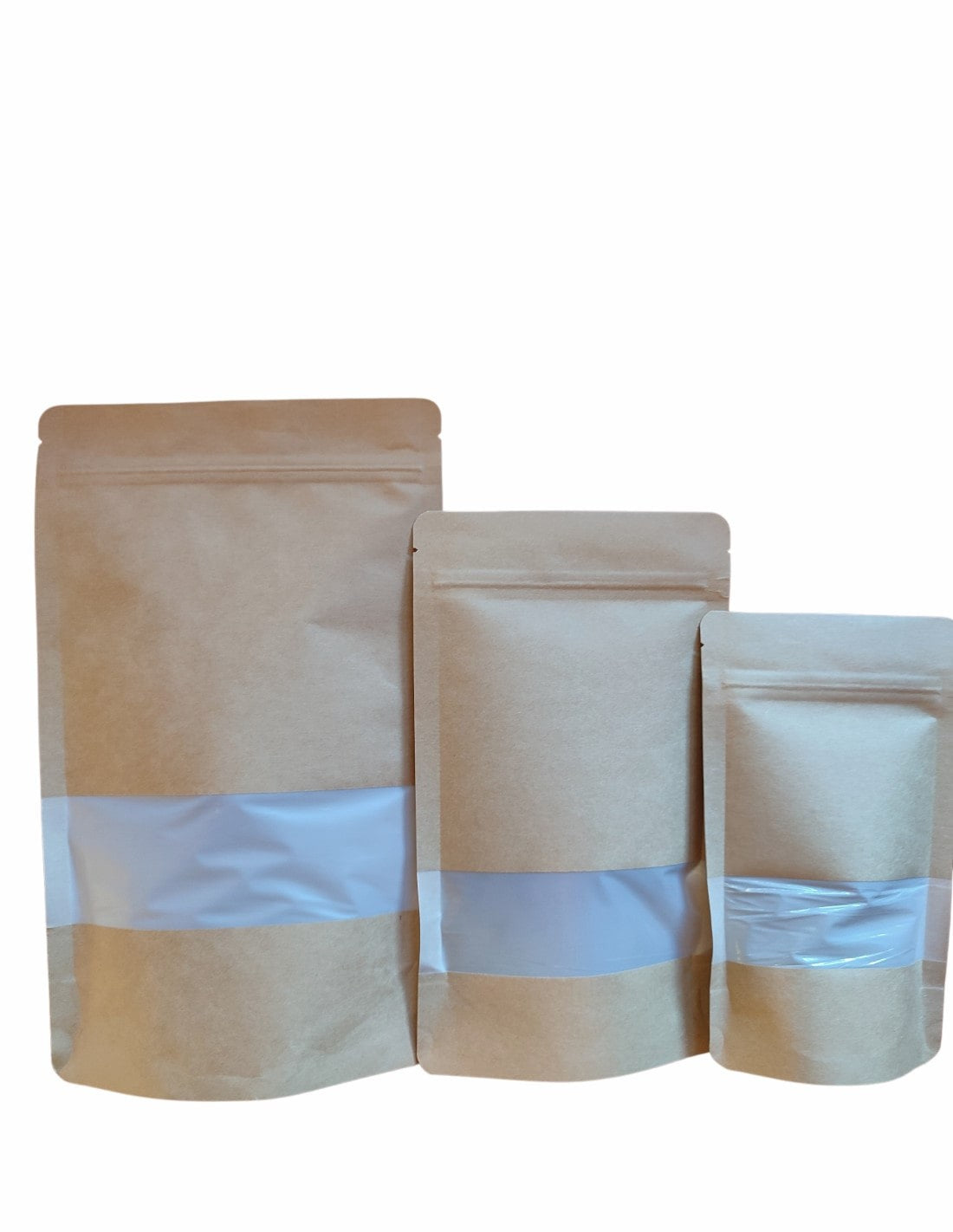 Doypack Kompostowalny Papier Kraft z okienkiem
