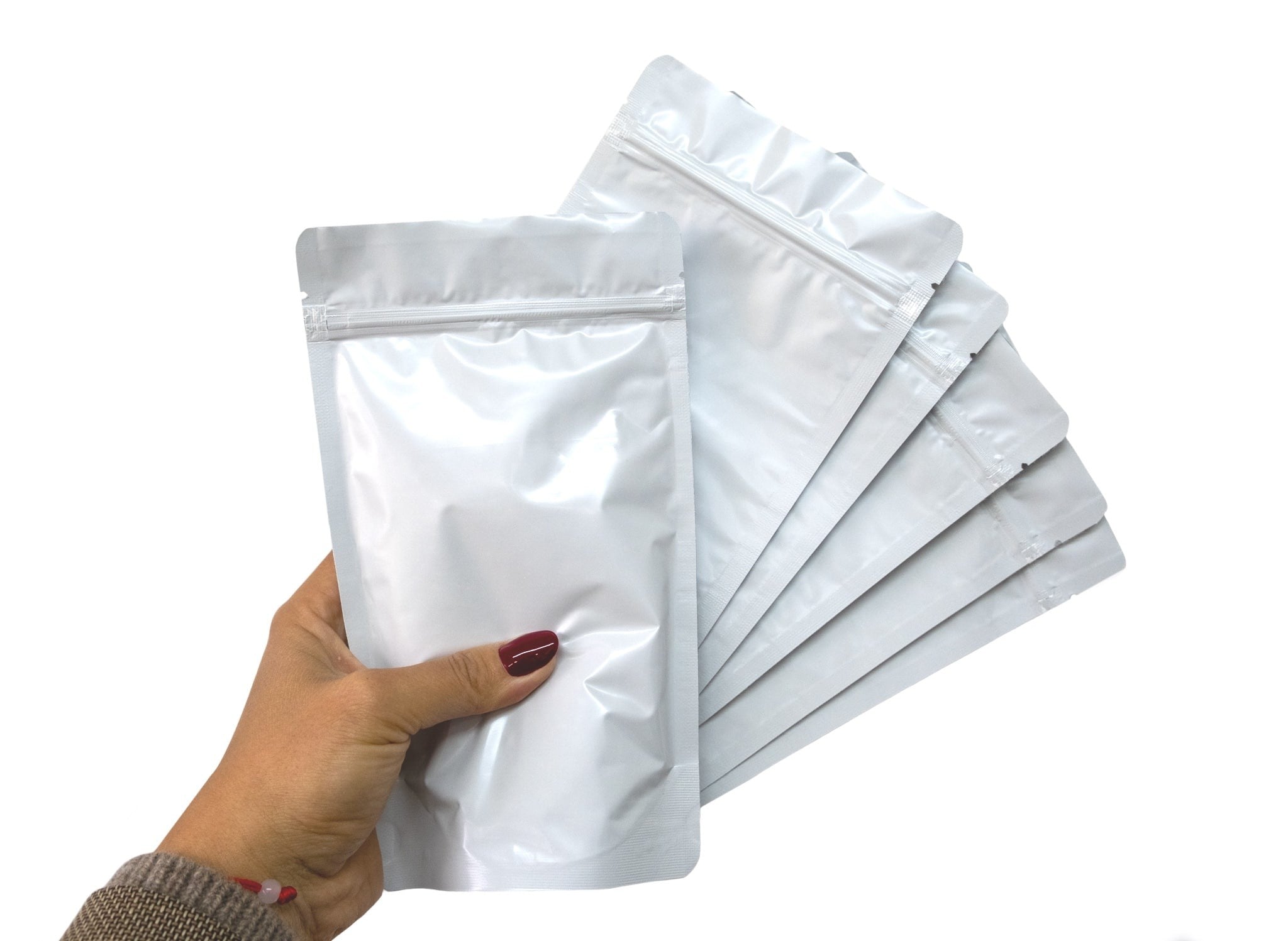 Doypack Biały Aluminium