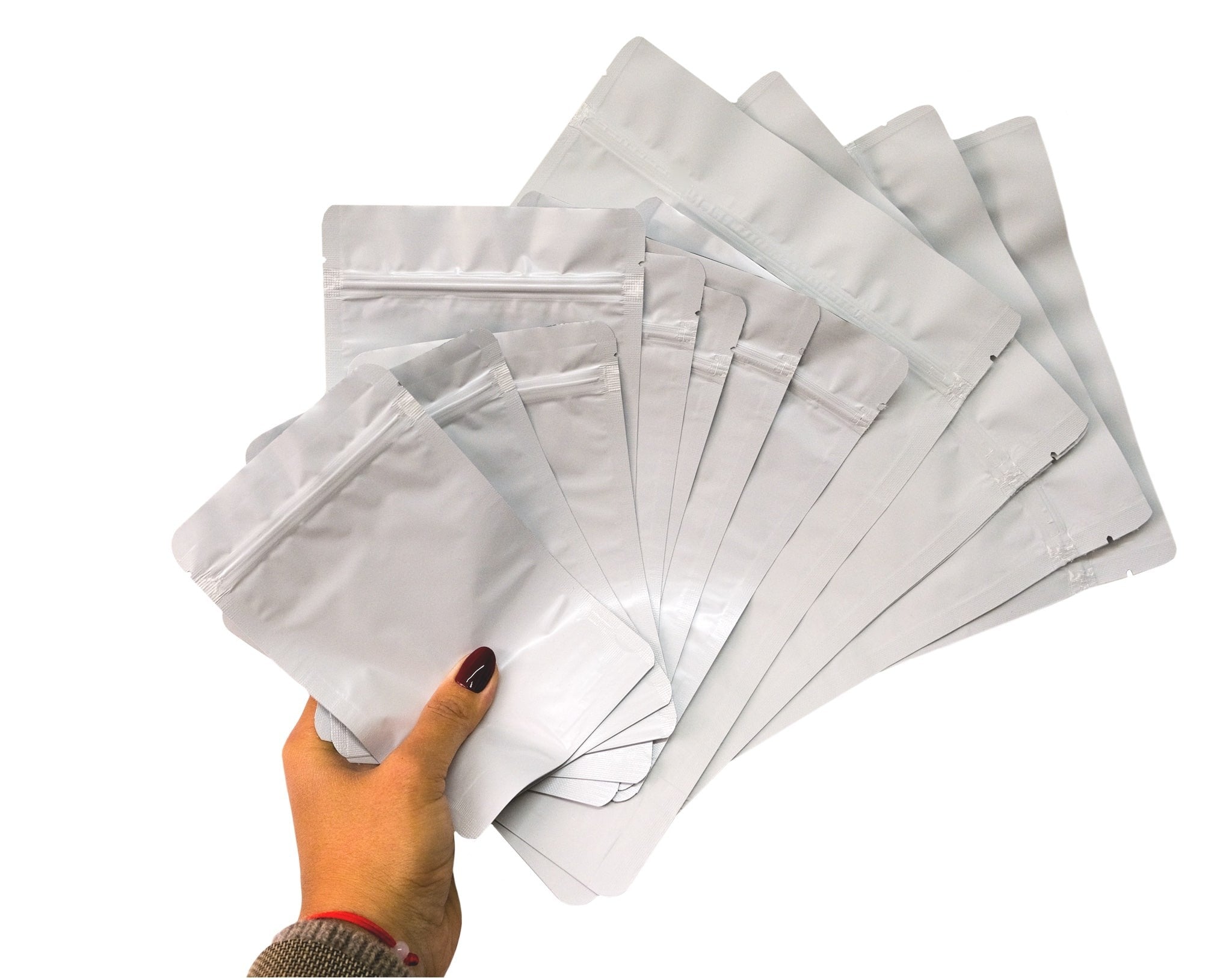 Doypack Biały Aluminium