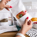 Doypack Biały Papier Kraft z okienkiem
