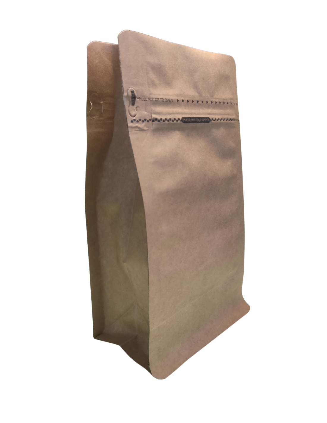 Flat Bottom Papier Kraft Aluminium