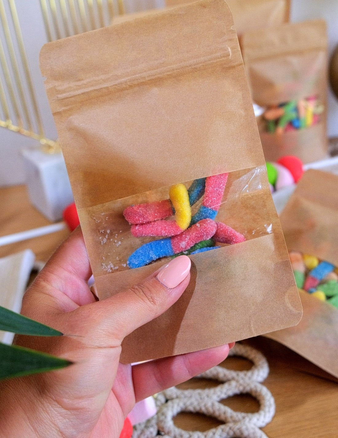 Doypack Papier Kraft z okienkiem