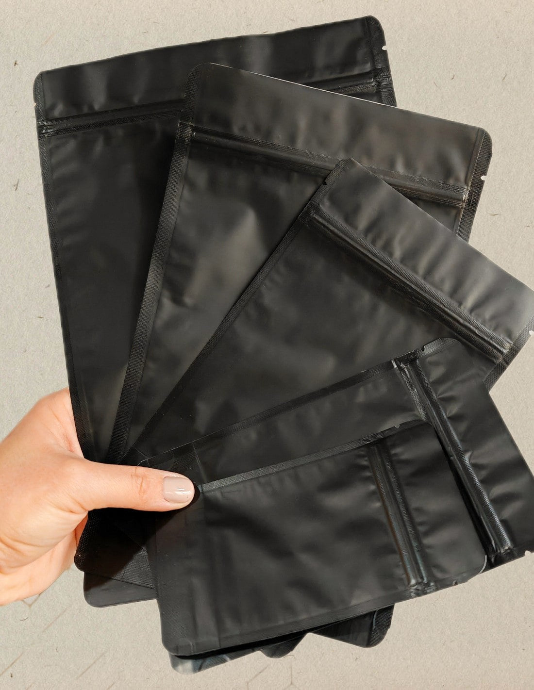 Doypack Czarny Aluminium