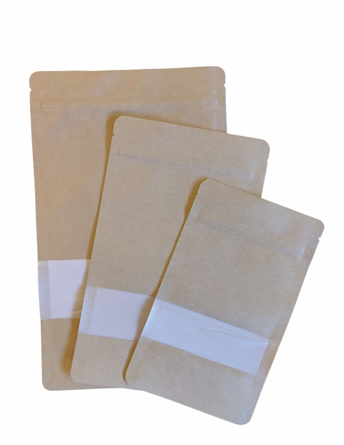Doypack Kompostowalny Papier Kraft z okienkiem