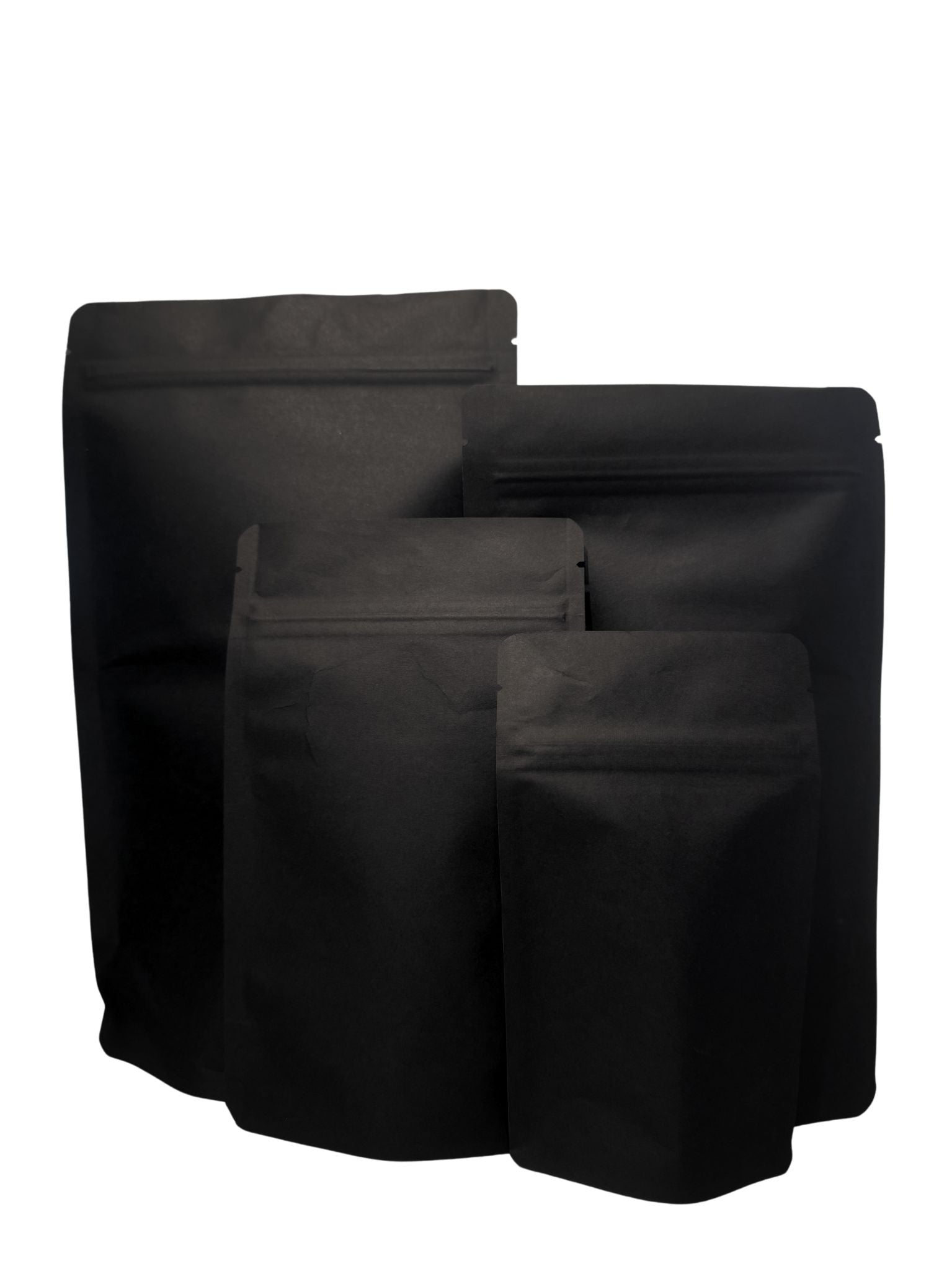 Doypack Czarny Papier Kraft