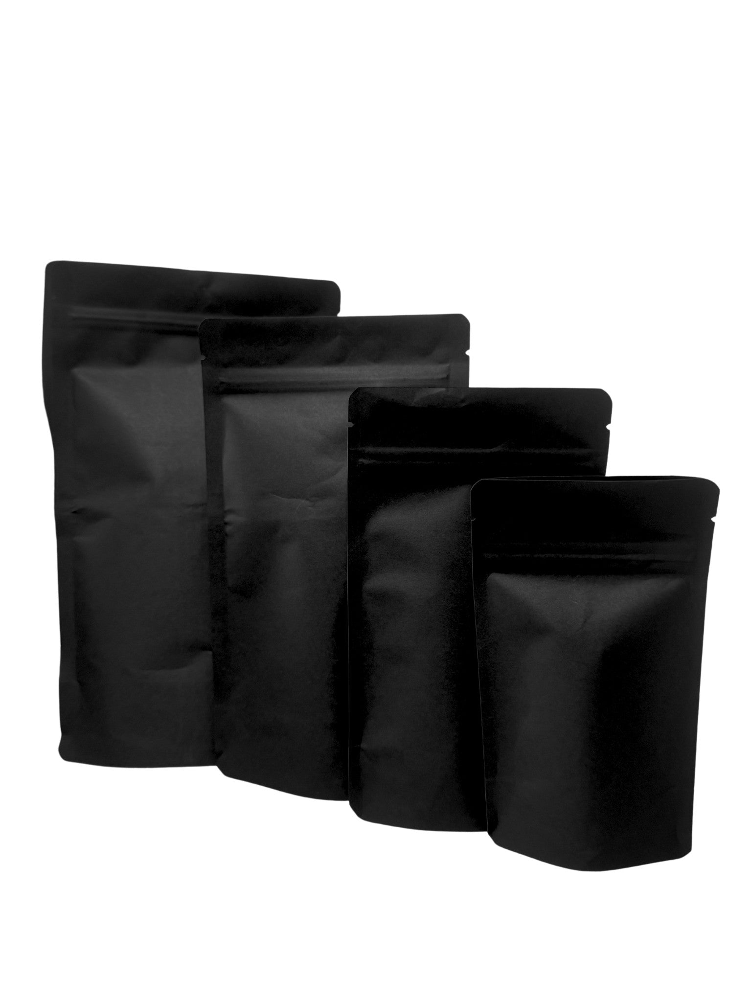 Doypack Czarny Papier Kraft