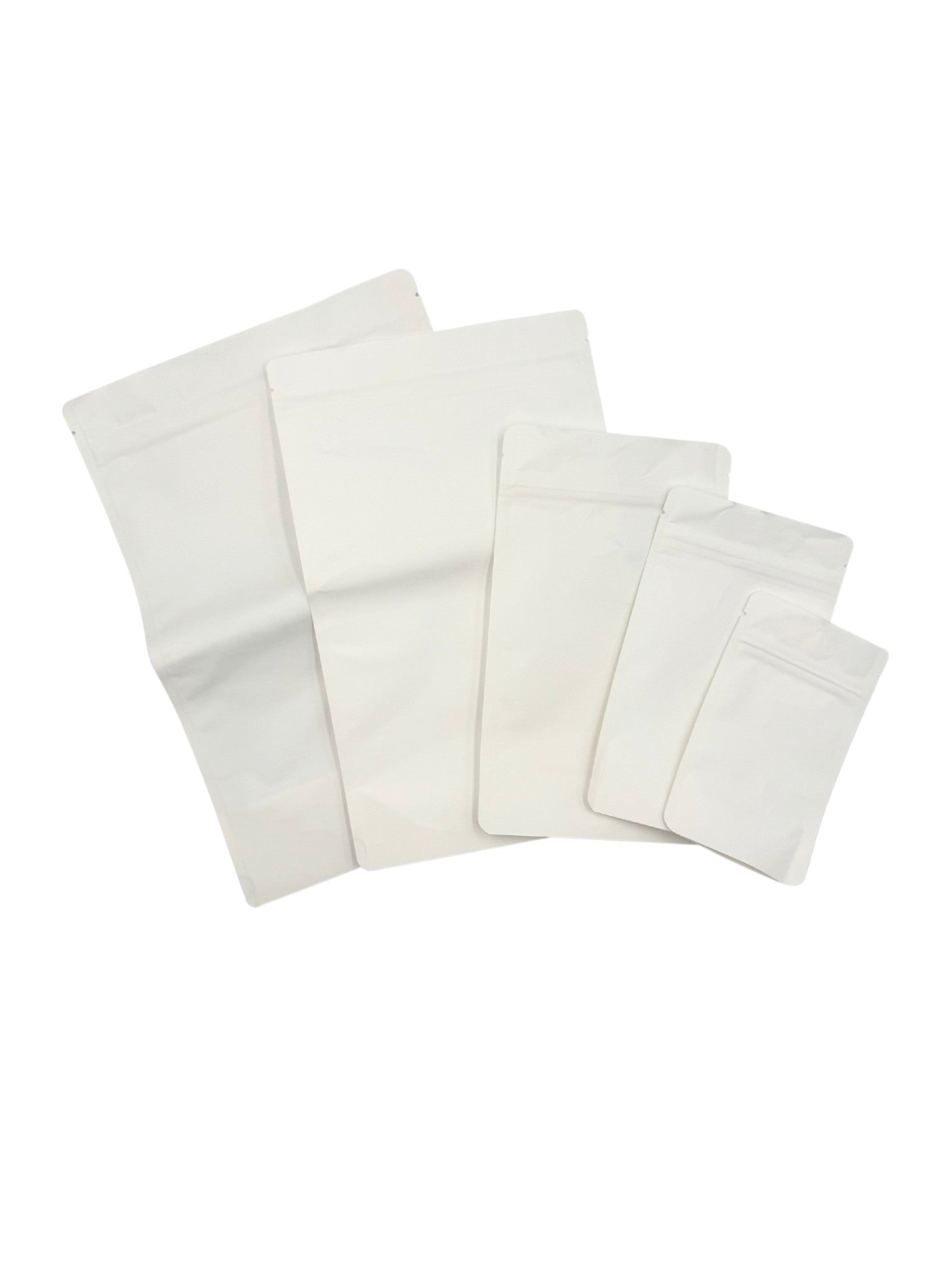 Doypack Biały Papier Kraft