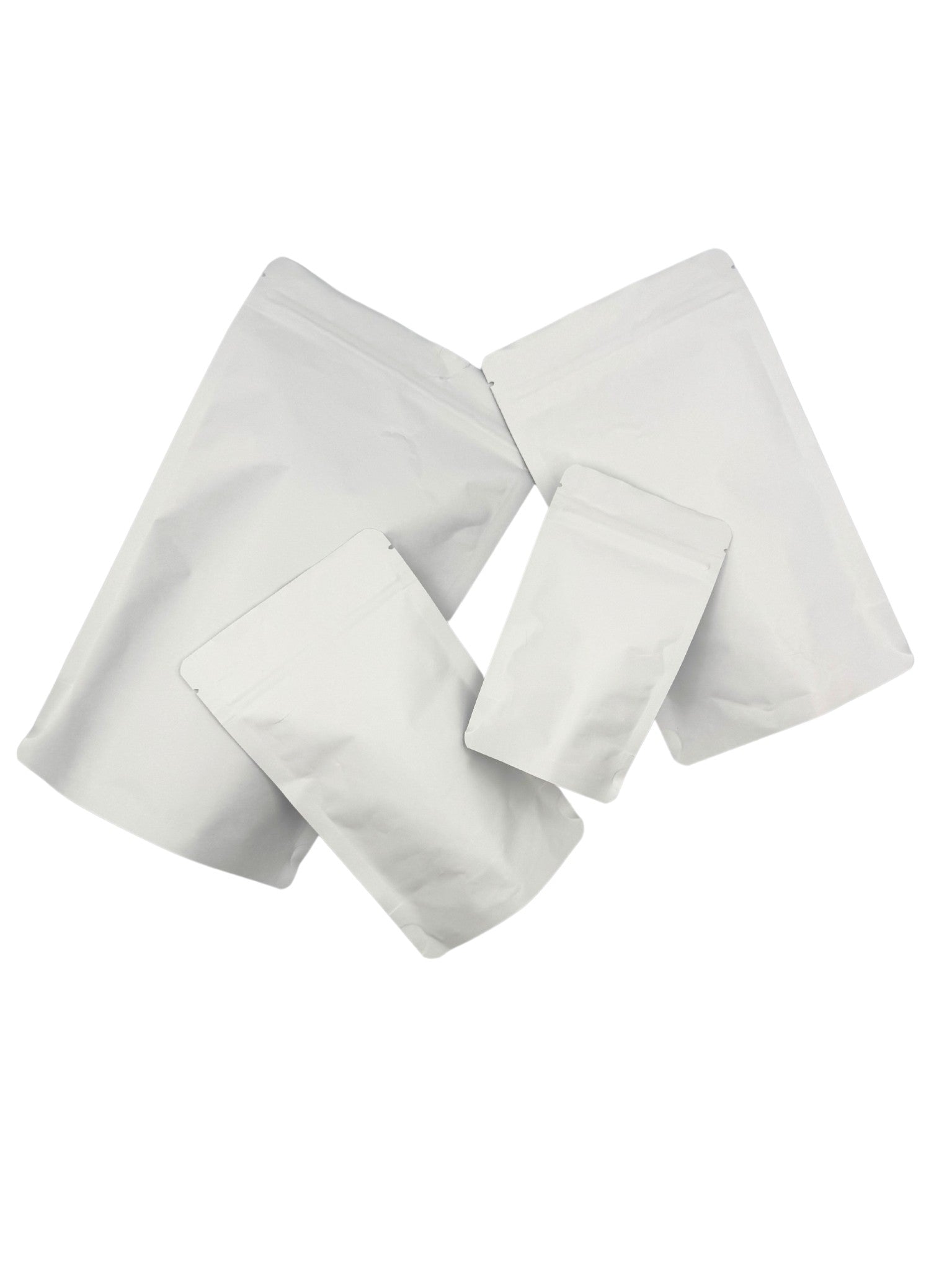 Doypack Biały Papier Kraft Aluminium