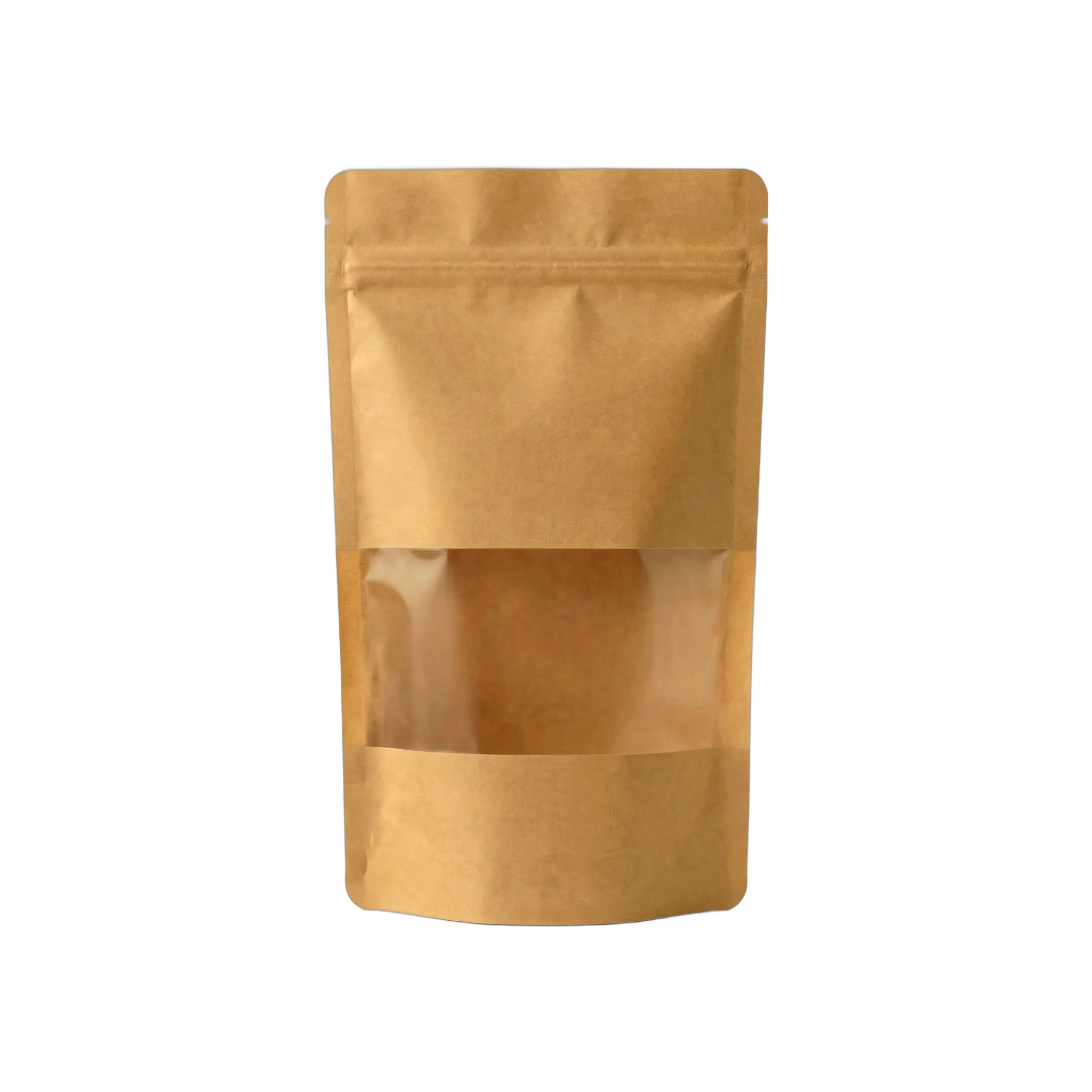 Doypack Papier Kraft z okienkiem