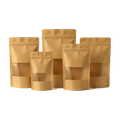 Doypack Papier Kraft z okienkiem